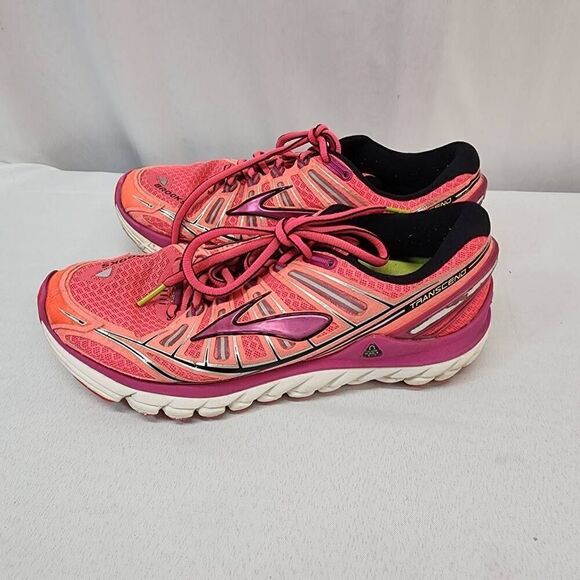Brooks Women's Size 8.5 Transcend Ultimate Ride Pink Running Shoes HH - Picture 6 of 10